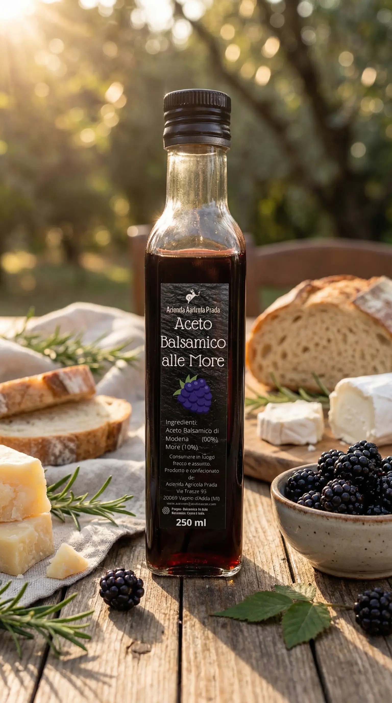 Aceto Balsamico alle More – Un Abbraccio Dolce e Vellutato