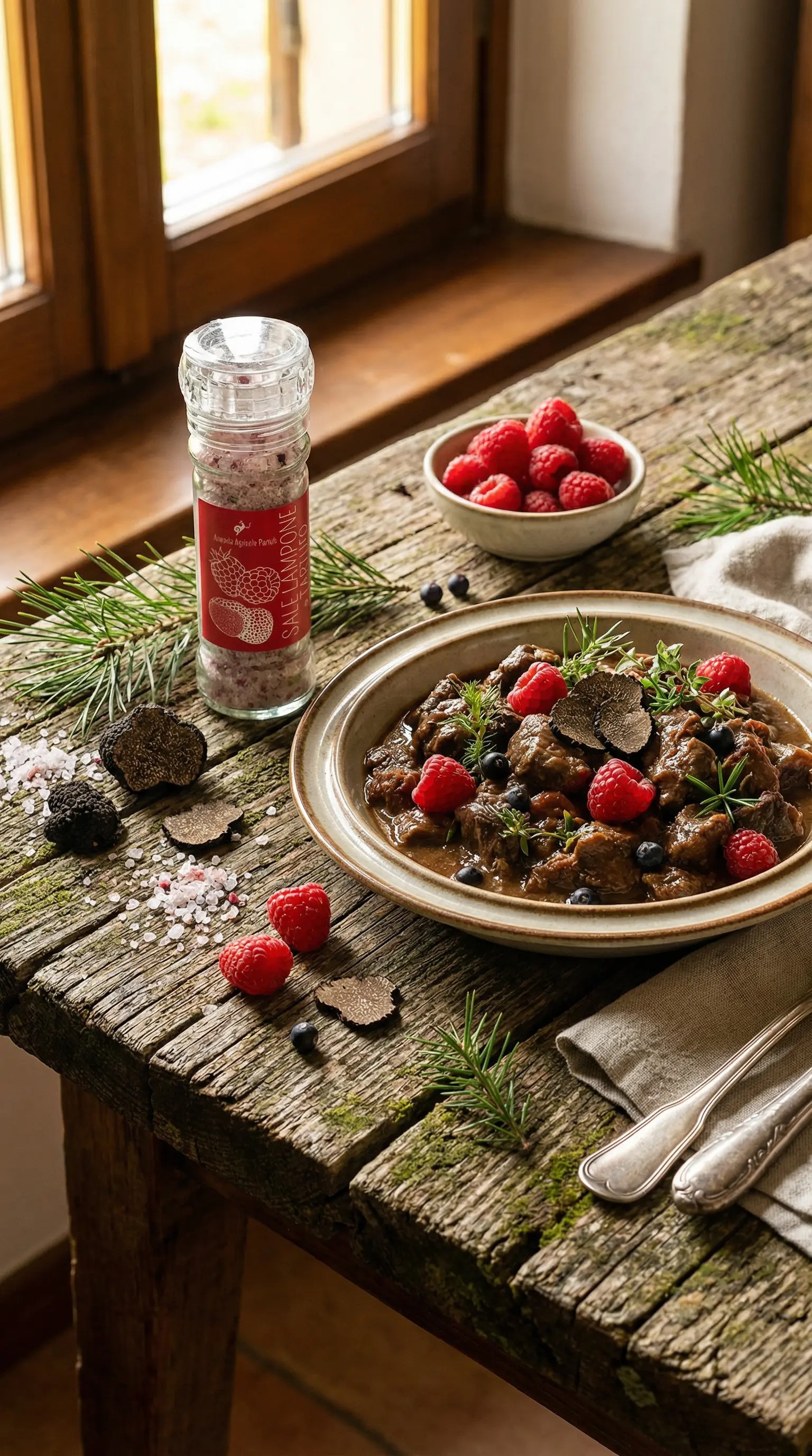 Sale ai Lamponi e Tartufo: il Contrasto Sublime tra Bosco e Prestigio