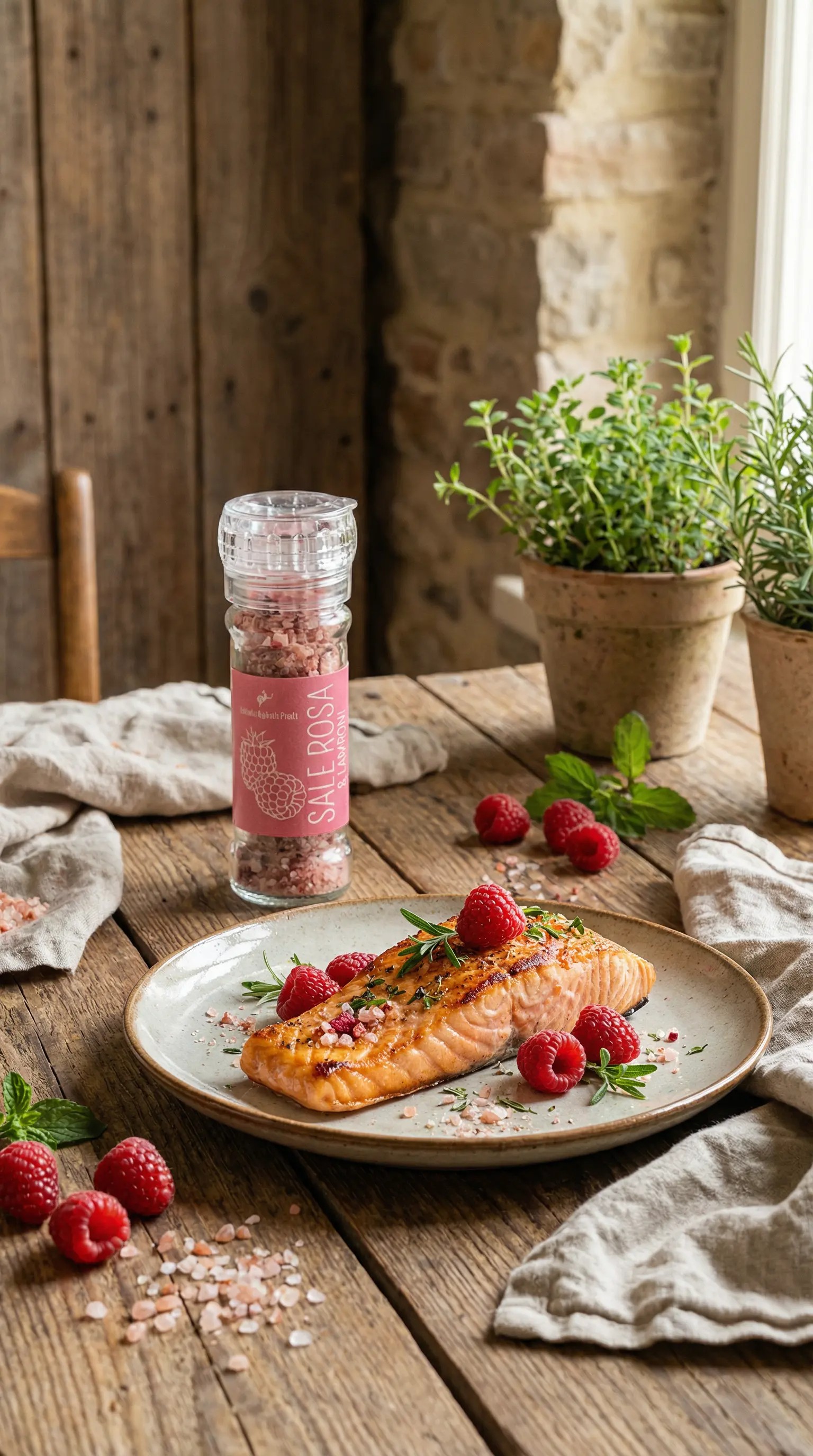 Sale Rosa dell’Himalaya ai Lamponi – L’Eleganza Gourmet nel tuo Piatto