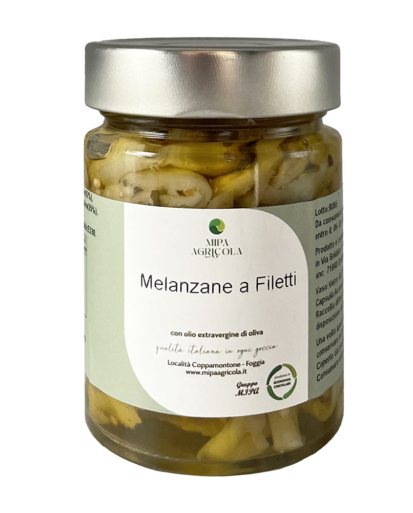 Filetti di Melanzane in Olio EVO biologico